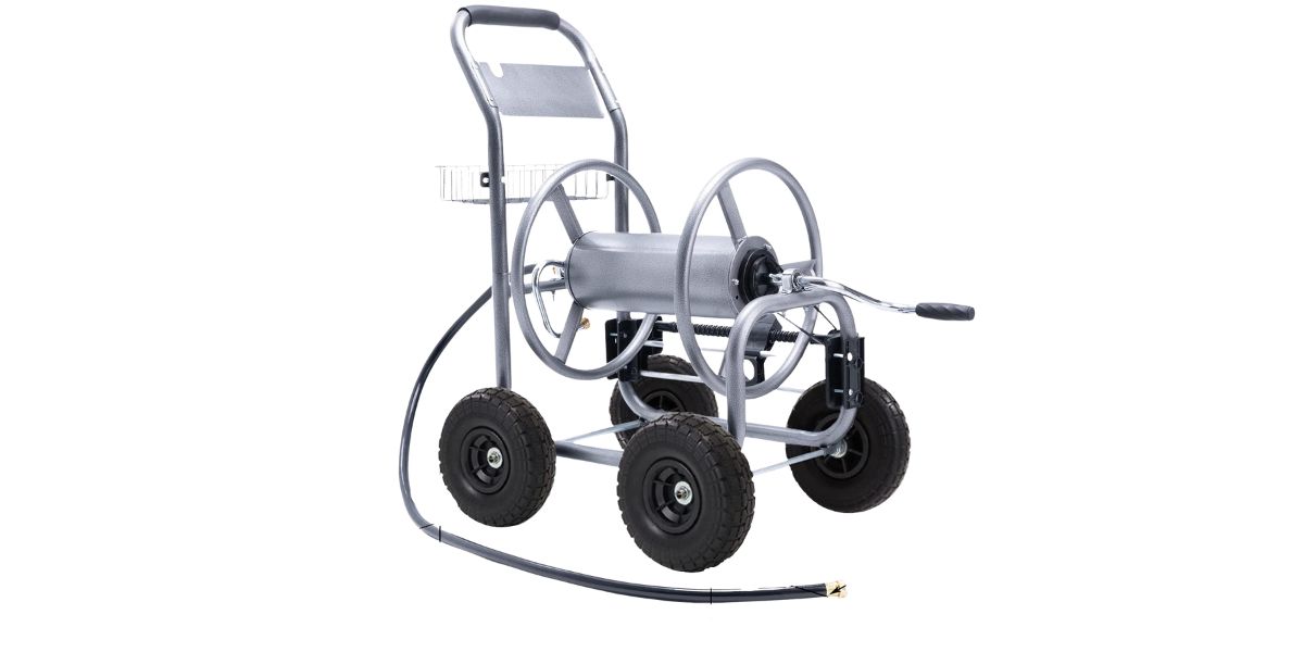 5 Best Hose Reel Carts with 4 Wheels - Heavy Duty Portable Hose Caddies